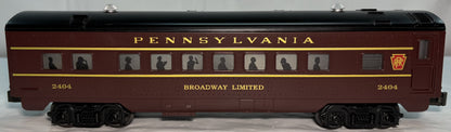 Williams 43254 O Gauge Pennsylvania Tuscan O27 Passenger #2404