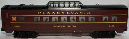 Williams 43254 O Gauge Pennsylvania Tuscan O27 Passenger #2405