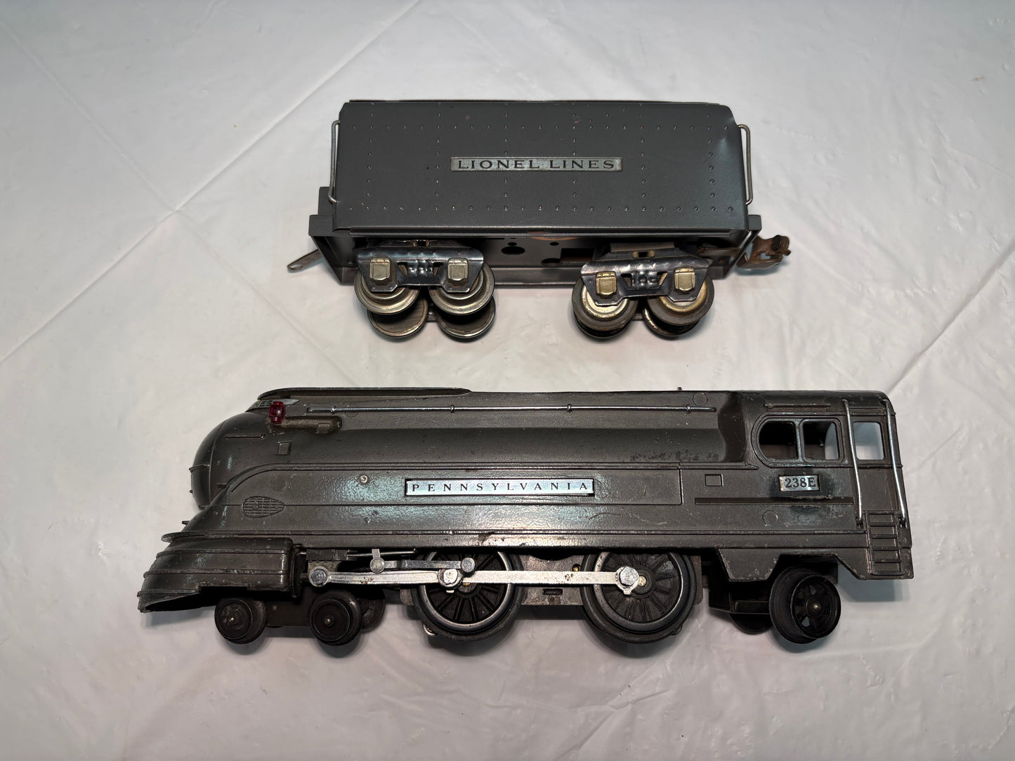 Lionel Pre War 238E Steam Locomotive Gunmetal Grey