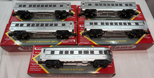 Williams 1464SAO O Gauge Luxury Lines Passenger Car Set 5-Car
