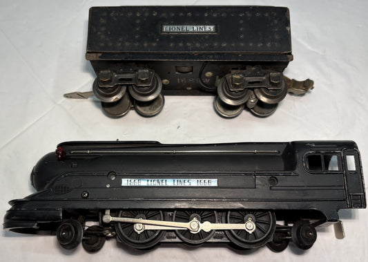 Lionel Pre War 1668 Steam Locomotive with 1689W Tender