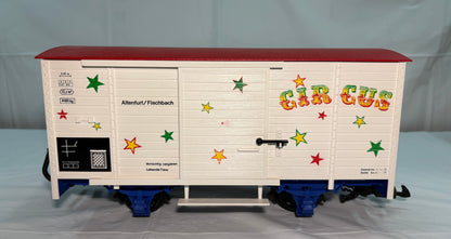 LGB 4136S G Gauge Circus 2 Axle Box Car