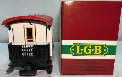 LGB 3036 G Gauge Circus Passenger Car Red Roof
