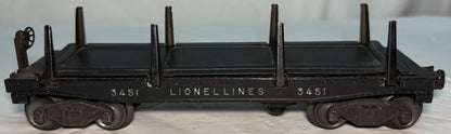 Lionel Post War 3451 Operating Log Unloading Car