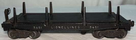 Lionel Post War 3451 Operating Log Unloading Car