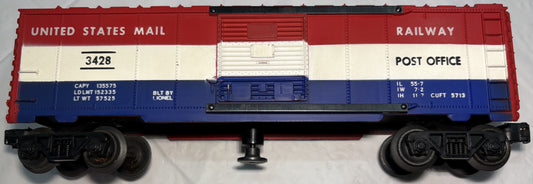Lionel Post War 3428 US Mail Operating Box Car