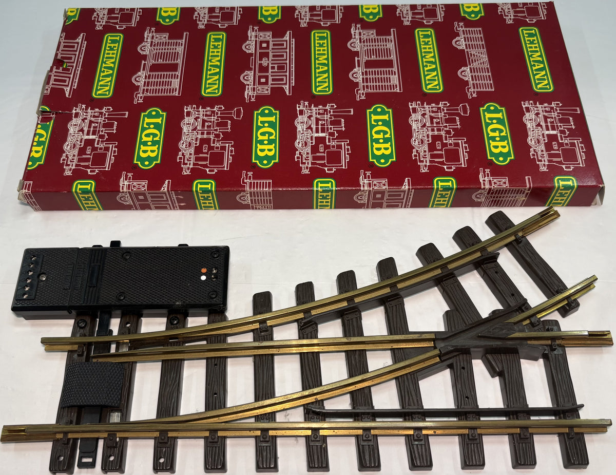 LGB 1215 G Scale Left-Hand Electric Switch/Turnout