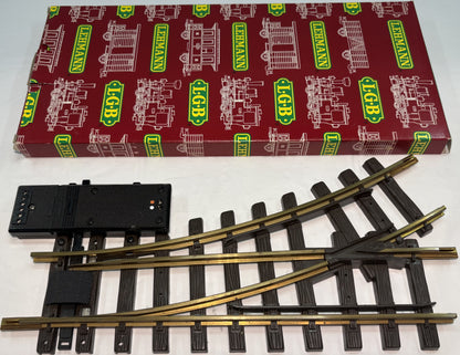LGB 1215 G Scale Left-Hand Electric Switch/Turnout