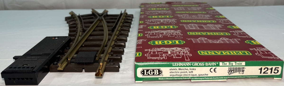 LGB 1215 G Scale Left-Hand Electric Switch/Turnout