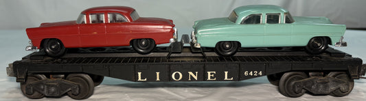 Lionel Post War 6424 Twin Auto Flat Car