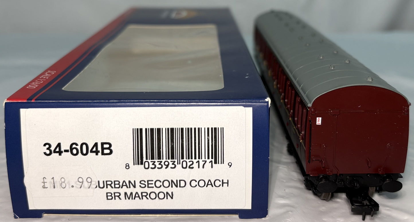 Bachmann Branchline 34-604B Mk1 57ft standard suburban coach in BR maroon #E46086