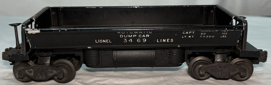 Lionel Post War 3469 Operating Coal Dump Car