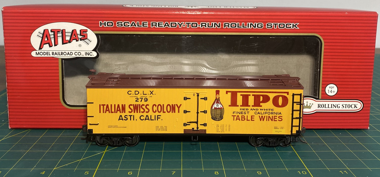 ATLAS #20 003 136S MASTER LINE ITALIAN SWISS COLONY/TIPO WINE40' WOOD REEFER