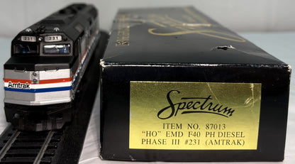 Bachmann Spectrum 87013 HO Scale EMD F40ph Diesel Phase III Amtrak #231
