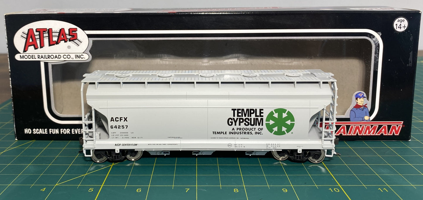 Atlas #18968 Trainman Line ACF 3560 Covered Hopper Temple Gypsum