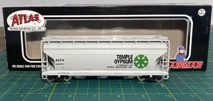 Atlas #18968 Trainman Line ACF 3560 Covered Hopper Temple Gypsum