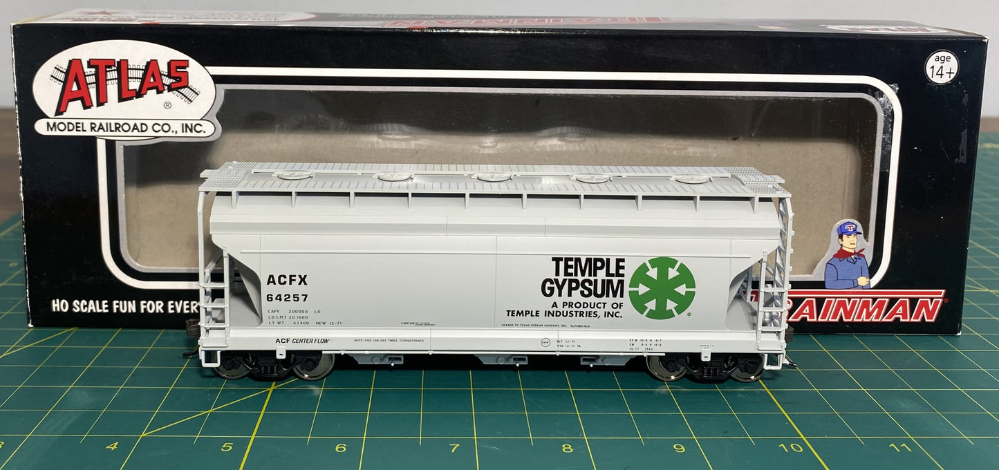 Atlas #18968 Trainman Line ACF 3560 Covered Hopper Temple Gypsum