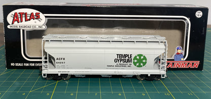 Atlas #18968 Trainman Line ACF 3560 Covered Hopper Temple Gypsum
