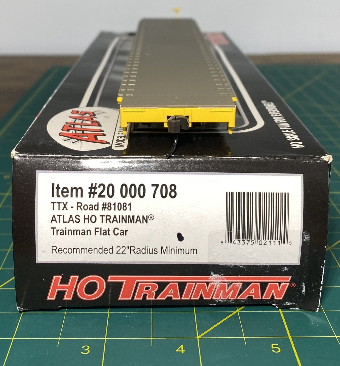 Atlas #20 000 708 Trainman Line TTX – Road #81081 Flat Car