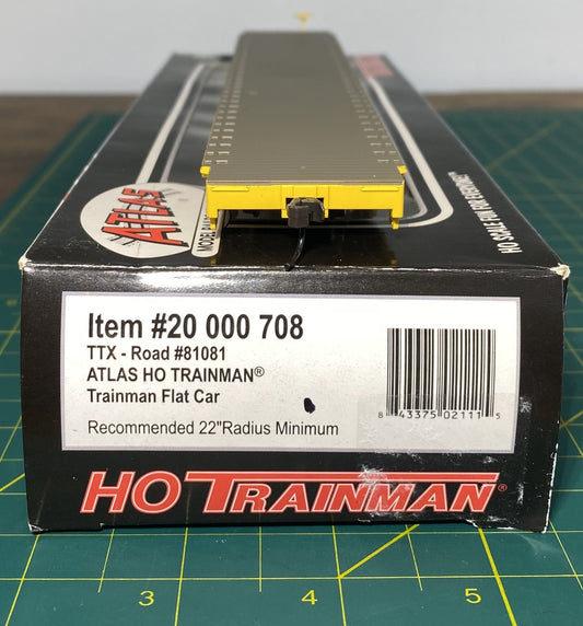 Atlas 20 000 708 Trainman Line TTX – Road #81081 Flat Car