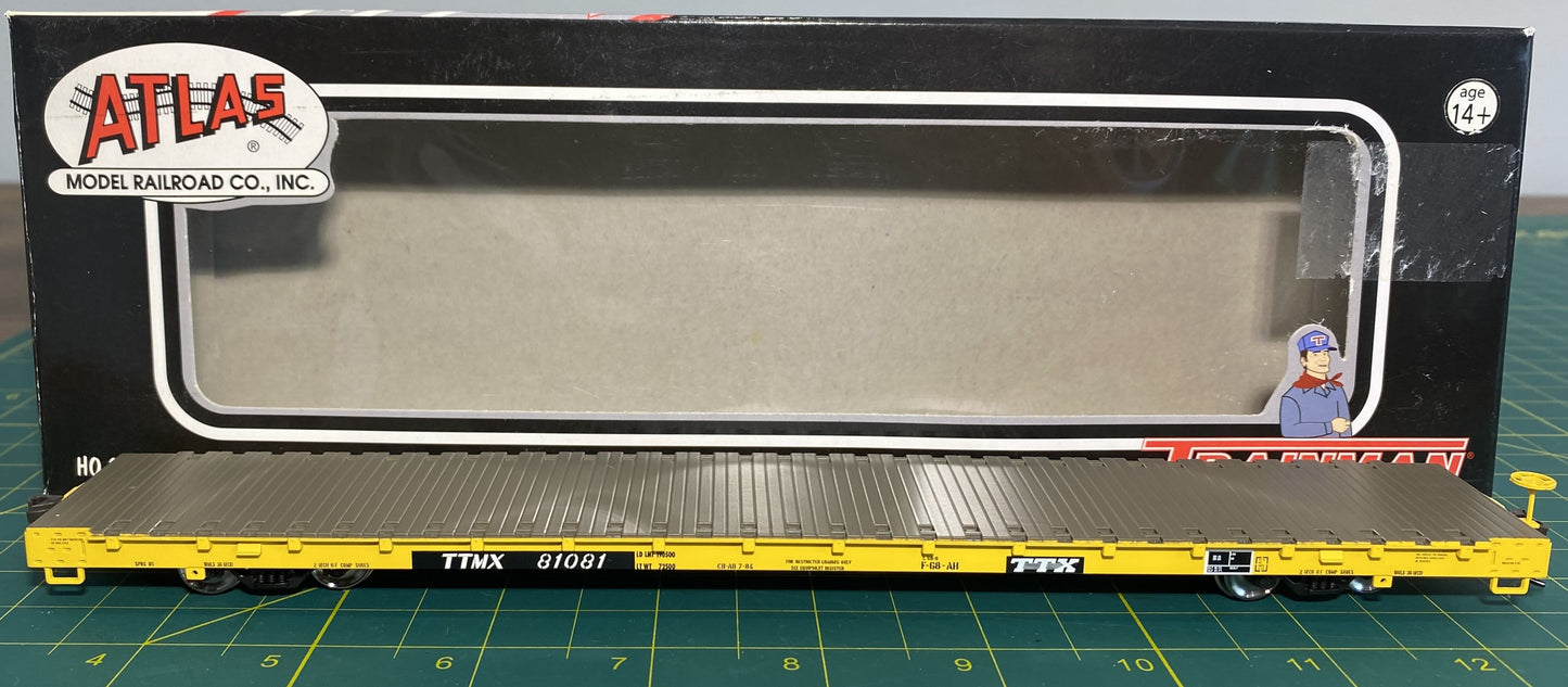 Atlas #20 000 708 Trainman Line TTX – Road #81081 Flat Car