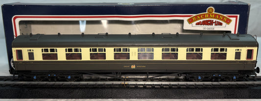 Bachmann Branchline 34-050B Collett 60' 3rd class coach 1118 in GWR Chocolate and Cream