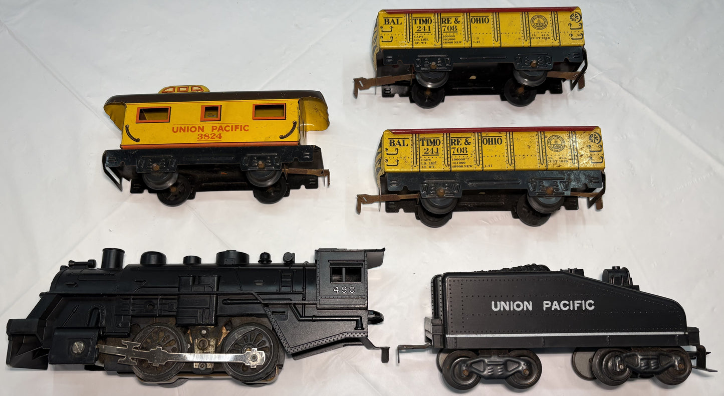 Marx 490 Steam Freight Train