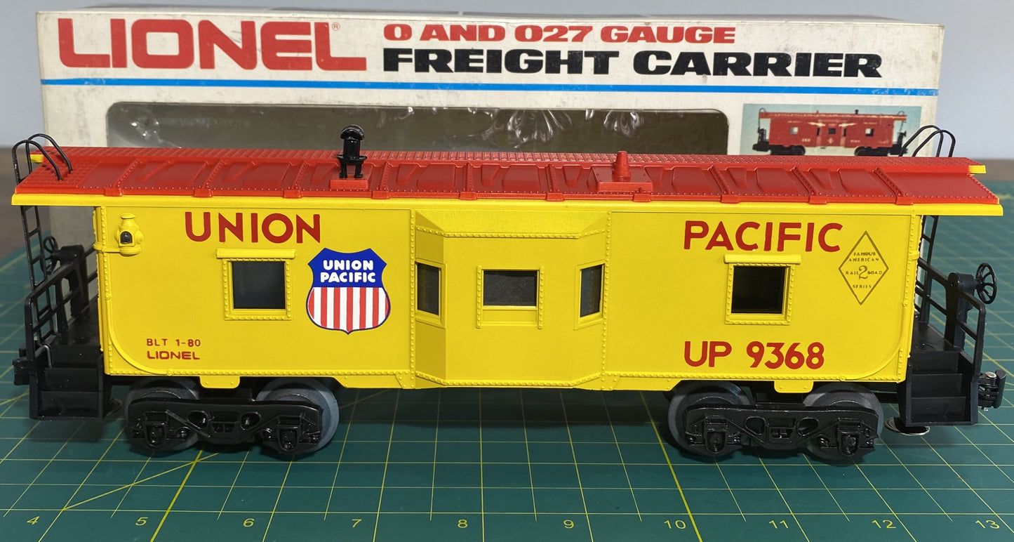 Lionel 6-9368 O Gauge Union Pacific Bay Window Illuminated Caboose