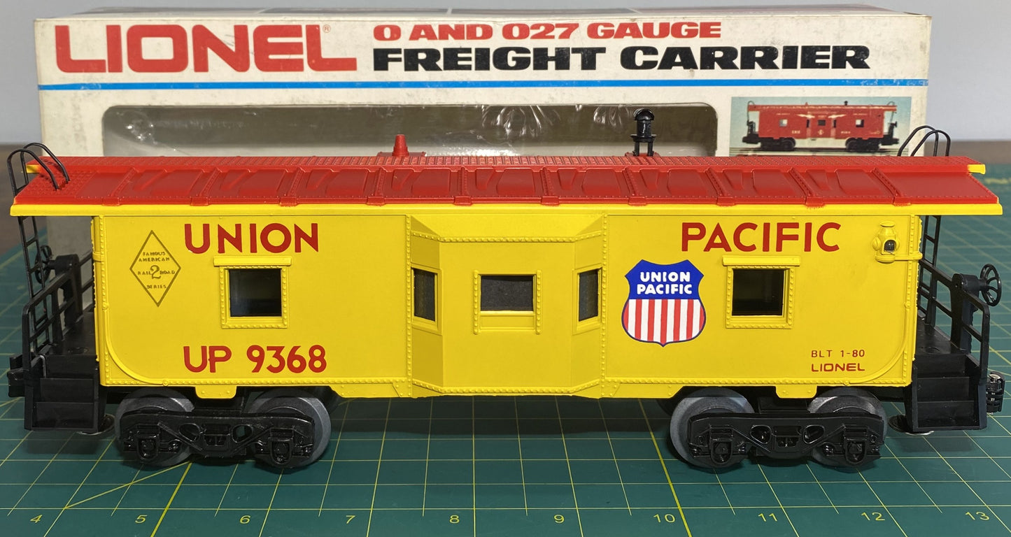 Lionel 6-9368 O Gauge Union Pacific Bay Window Illuminated Caboose