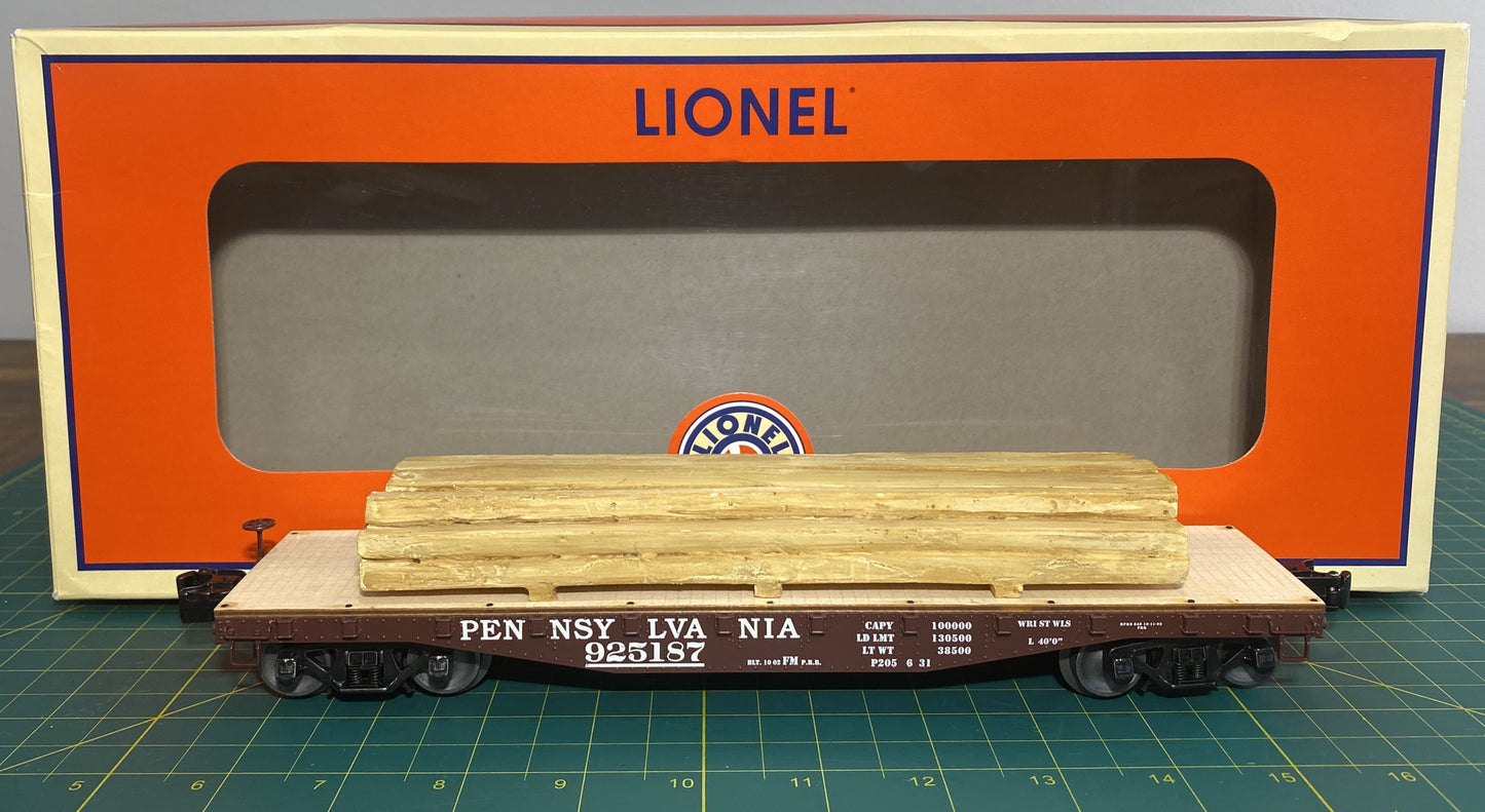 Lionel #6-82854 Pennsylvania 40' Flat w/ Lumber Load