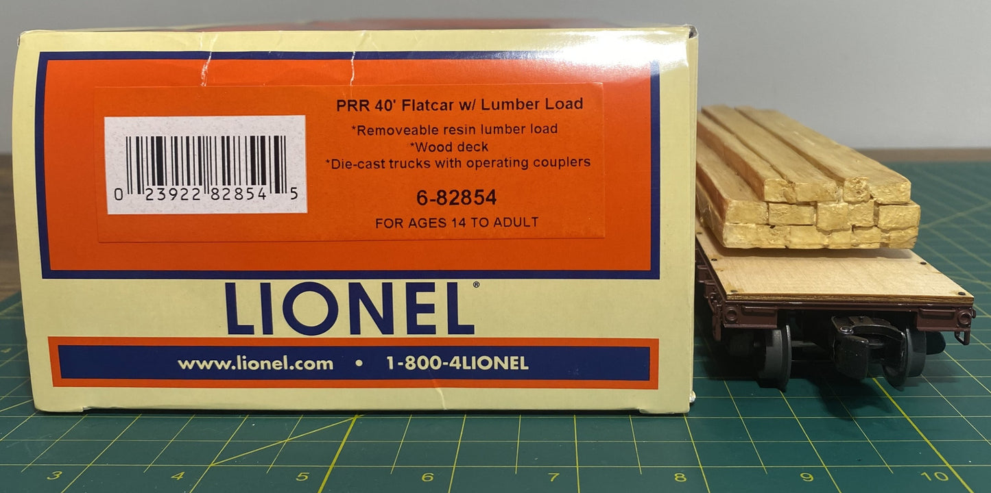 Lionel #6-82854 Pennsylvania 40' Flat w/ Lumber Load