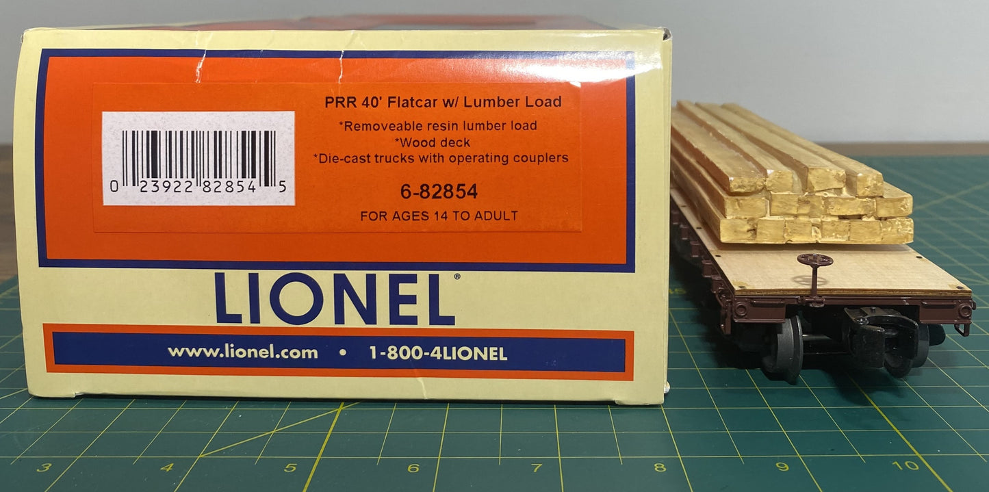 Lionel #6-82854 Pennsylvania 40' Flat w/ Lumber Load