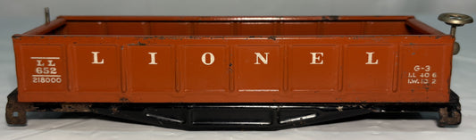 Lionel Pre War 652 Red Gondola Body