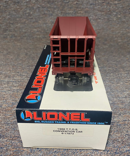 Lionel #6-17872 Rolling Stock 1988 T.T.O.S. Convention Car