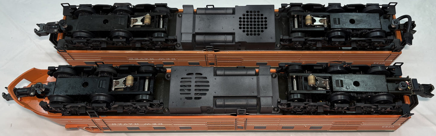 MTH 20-2325-1 & 20-2438-3 Premier NH DL-109 & DL-110 Diesel Engine AB set w/Proto-Sound 2.0 Custom Cranberry Paint Scheme