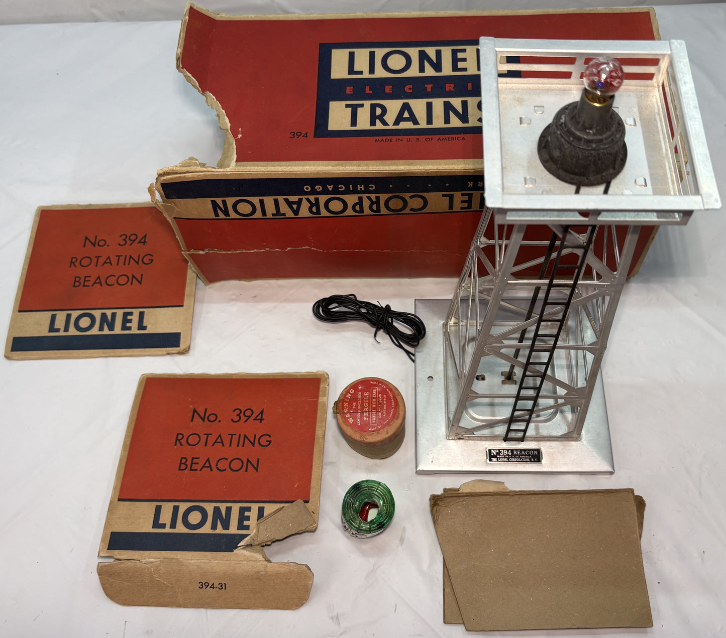 Lionel Post War 394 Aluminum Tower