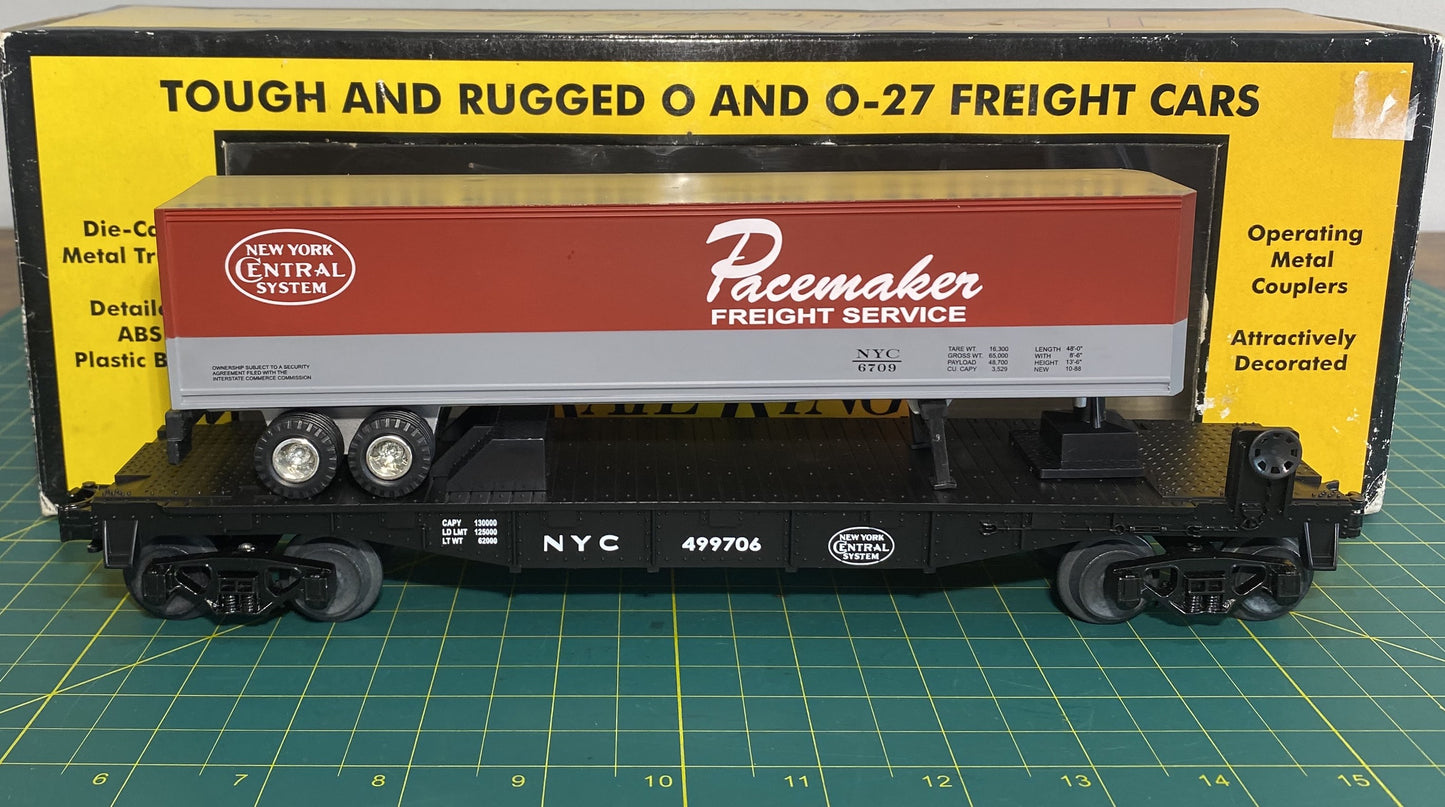 Rail King 30-7608 New York Central O Gauge Flat Car