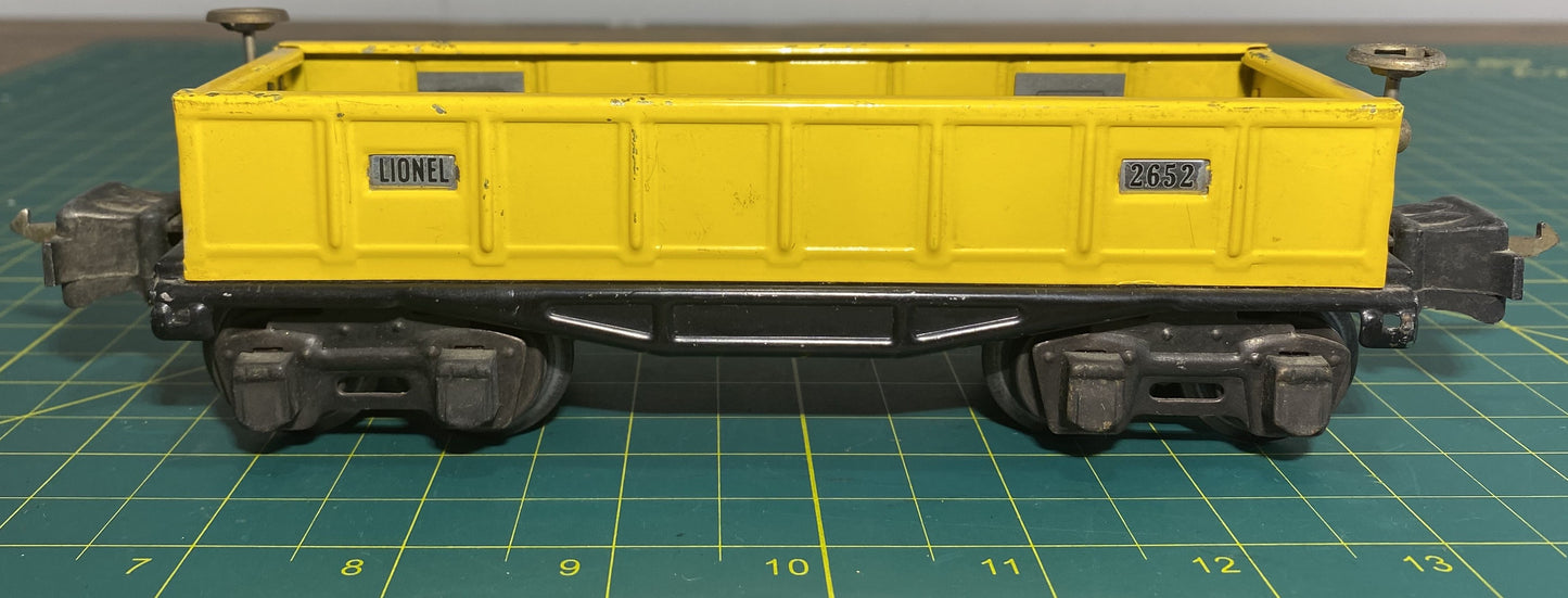 Lionel Pre War Yellow Gonola #2652