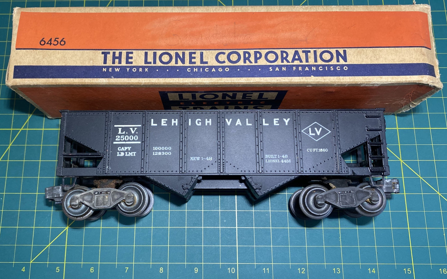 Lionel Post War Lehigh Valley Short Hopper #6456