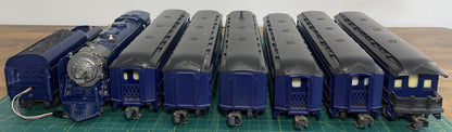Lionel # 8610 Wabash Set with Steam Locomotive, Tender and 6 pass cars
