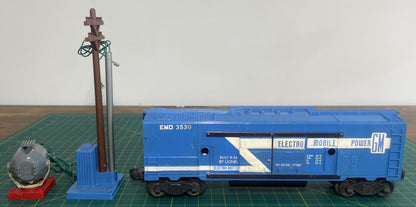 Lionel Post War #3530 Operating Mobile Generating Car