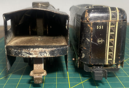 Marx Steam Locomotive and Tender #594