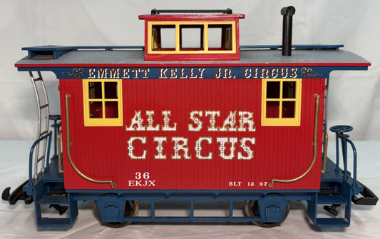 Bachmann 36 Emmett Kelly Jr. Circus All Star Circus Train Caboose