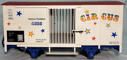 LGB 4036 G Gauge Circus 2 Axle Animal Transport (Cage) Car