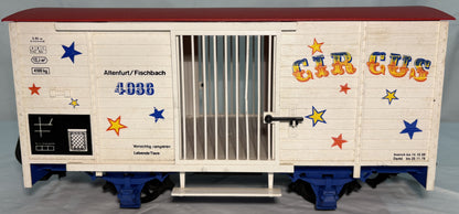 LGB 4036 G Gauge Circus 2 Axle Animal Transport (Cage) Car