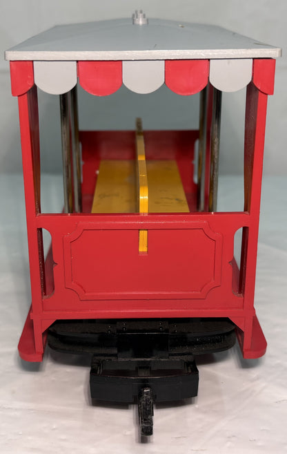 LGB 3041 O Gauge Sightseeing Car w/gray top