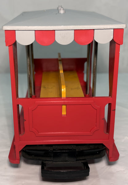 LGB 3041 O Gauge Sightseeing Car w/gray top
