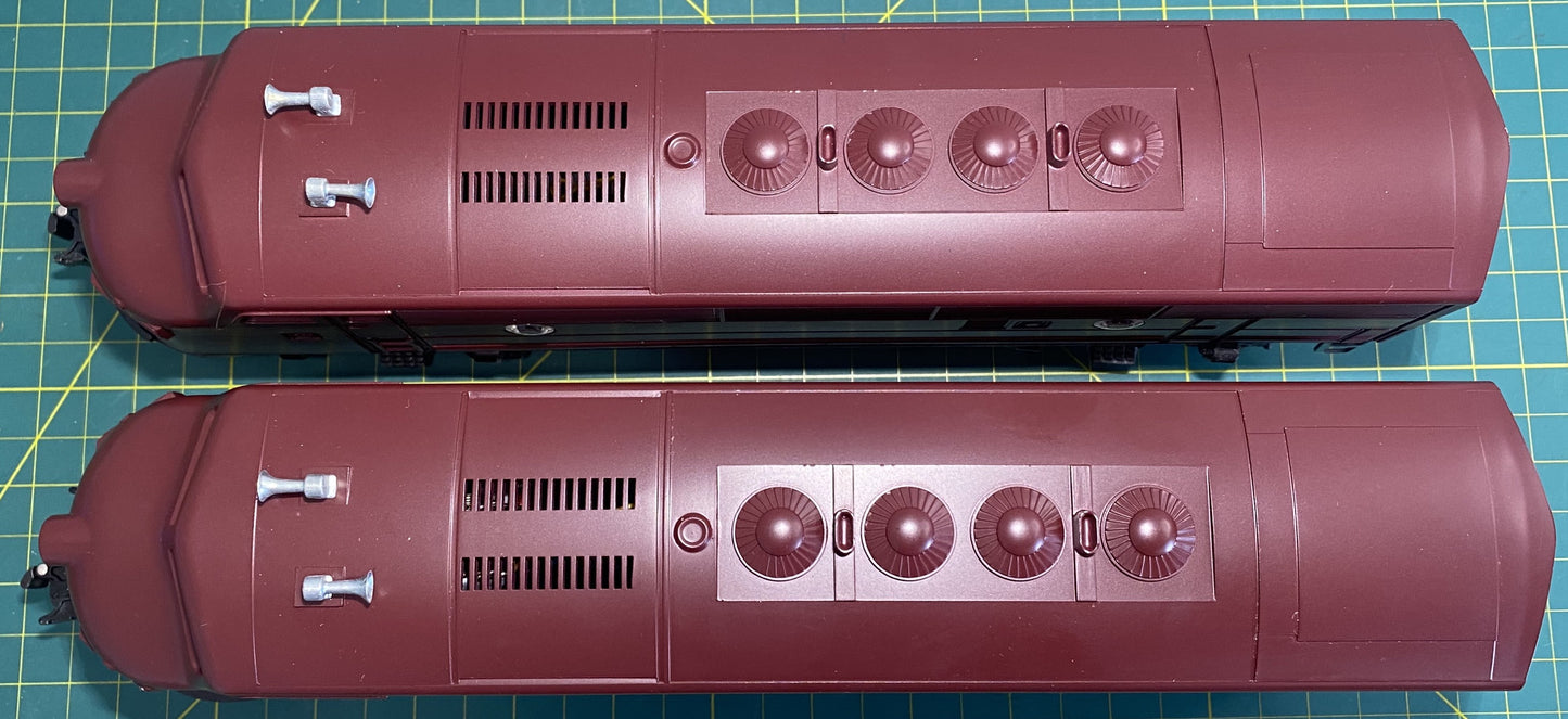 Lionel 6-8970/71 Pennsylvania F3 AA Set Tuscan Brown 5 Stripe