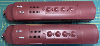 Lionel 6-8970/71 Pennsylvania F3 AA Set Tuscan Brown 5 Stripe