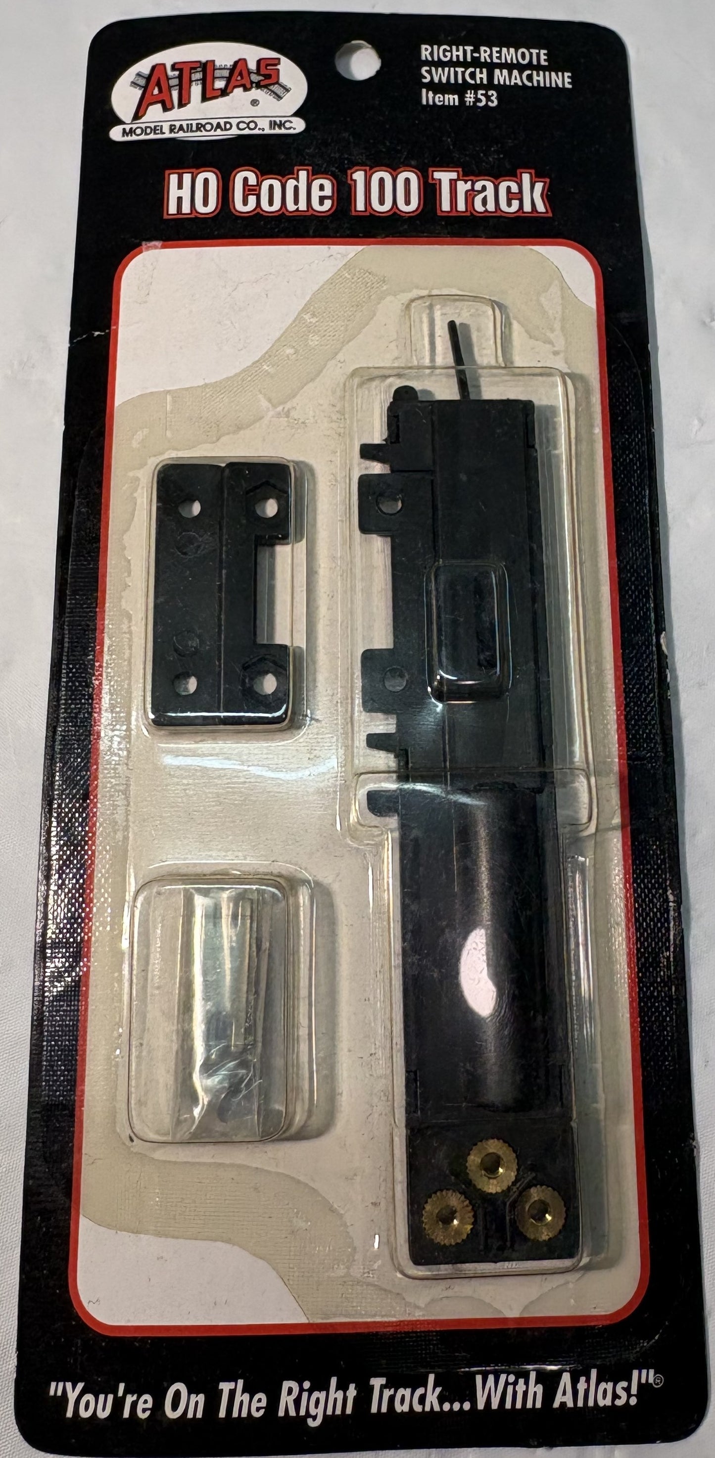Atlas 53 Right-Remote Switch Machine Code 100, Nickel Silver